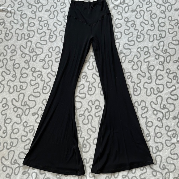aerie Pants - Aerie Black Crossover Super High Rise Flare Leggings